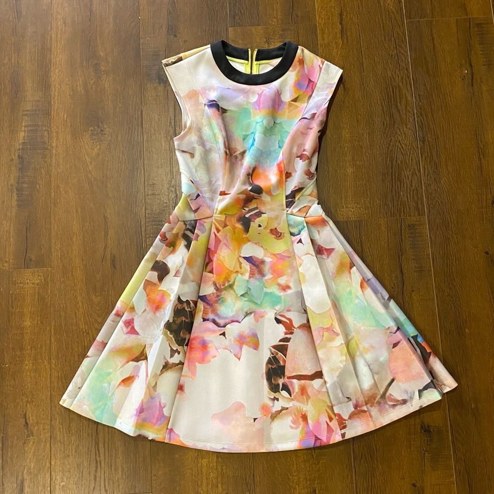 Ted Baker Neon Multicolor Dress